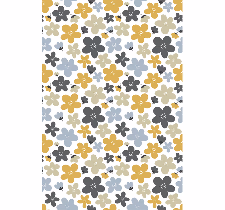 Estores enrollable flores arreglo floral para niños - TenVinilo