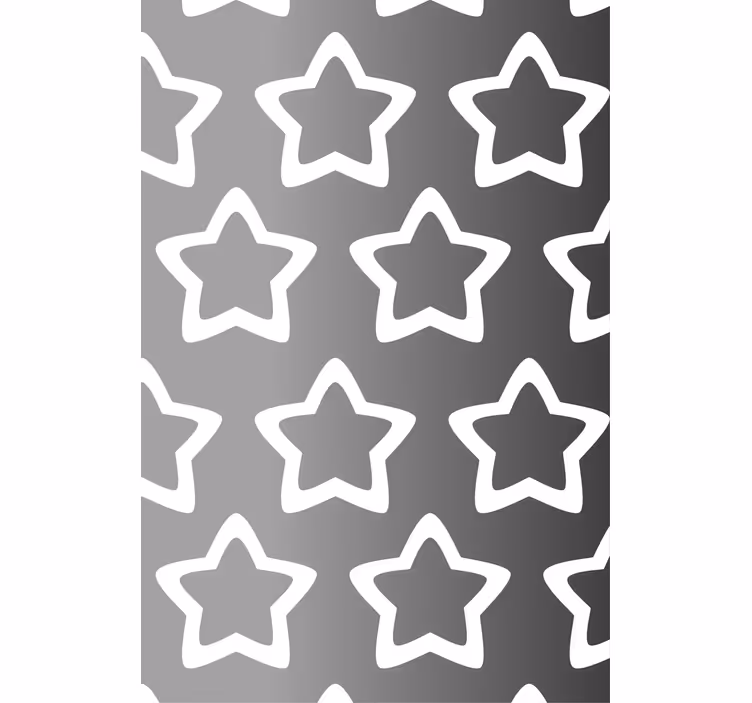 Estor enrollable moderno patrón de estrella gris - TenVinilo