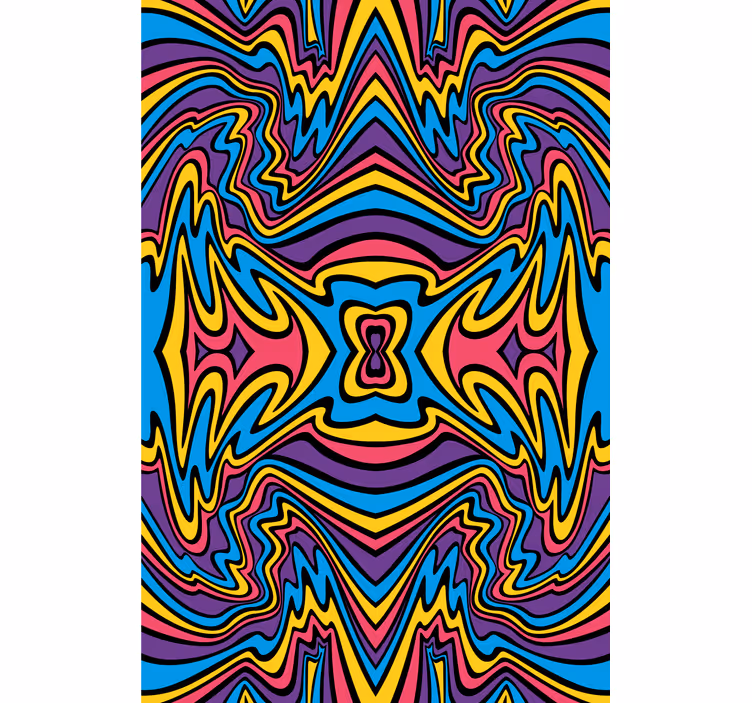Estor enrollable remolinos abstractos vibrantes - TenVinilo
