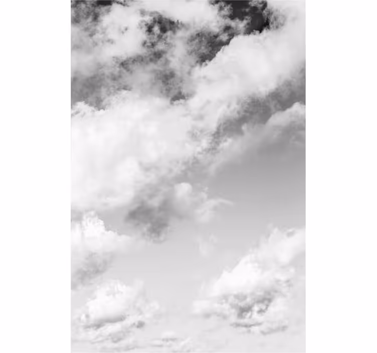 Estor enrollable nubes vista del cielo nublado - TenVinilo