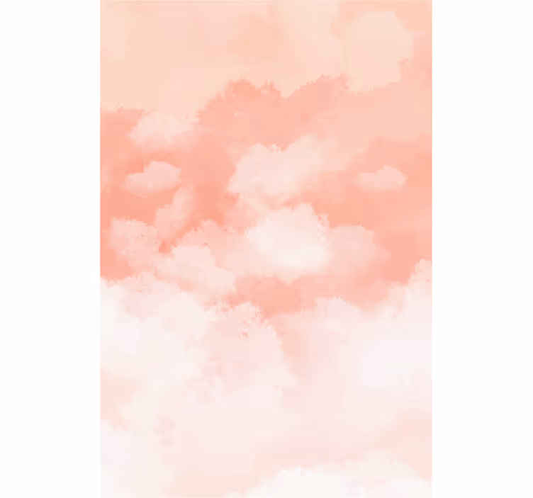 Estor enrollable nubes patrón rosa suave - TenVinilo