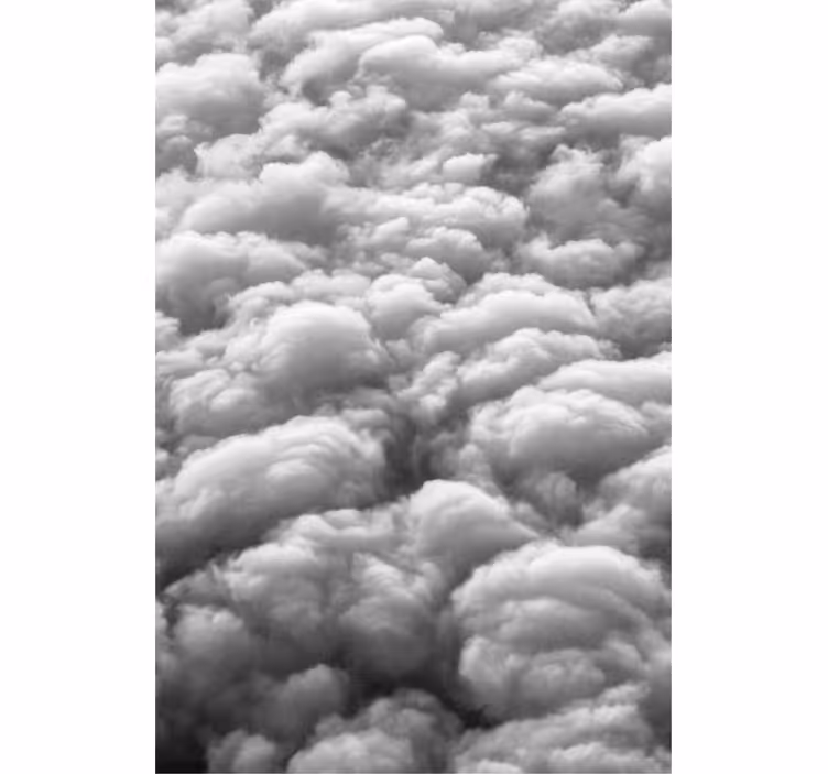 Estor enrollable nubes patrón esponjoso - TenVinilo