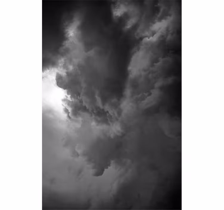 Estor enrollable nubes formación dramática de tormenta - TenVinilo