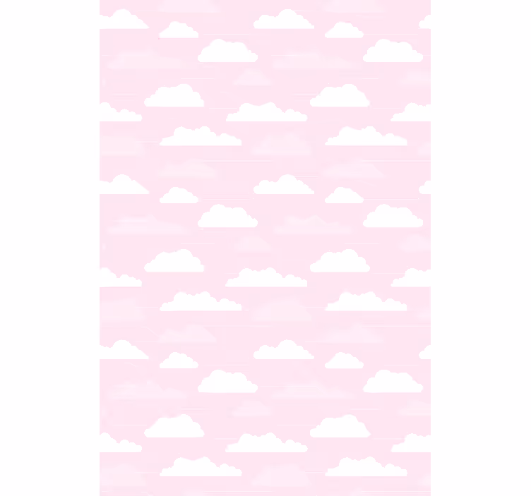 Estor enrollable nubes patrón rosa de ensueño - TenVinilo