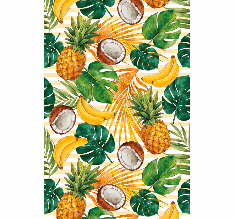 Estor enrollable cocina diseño de frutas tropicales - TenVinilo