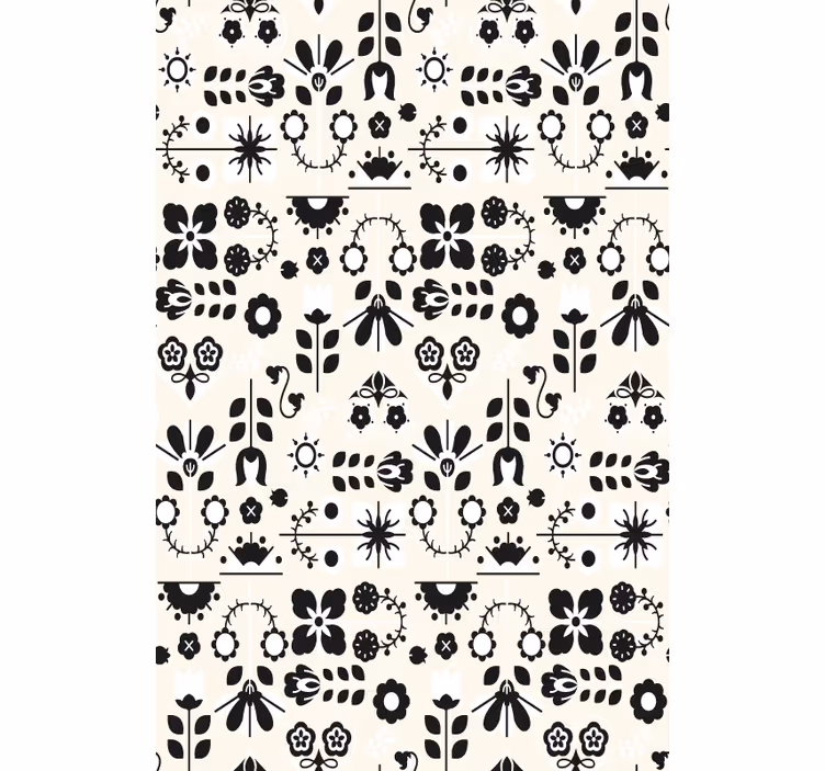 Estor estampado floral encantadores patrones florales - TenVinilo