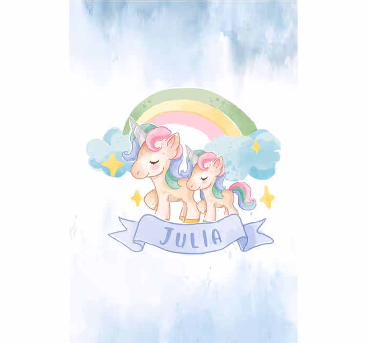 Estor enrollable infantil aventura del unicornio - TenVinilo