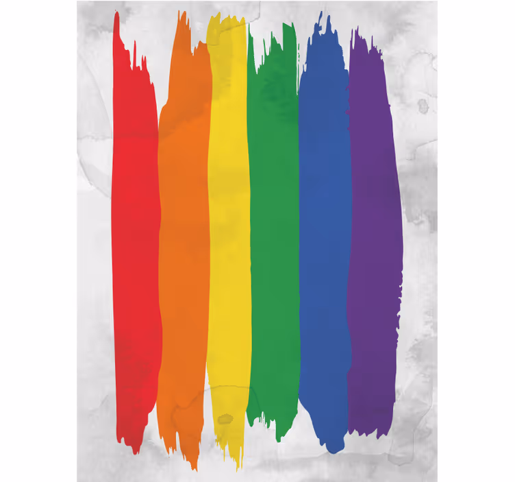 Estor enrollable juvenil rayas de pincel de arcoíris - TenVinilo