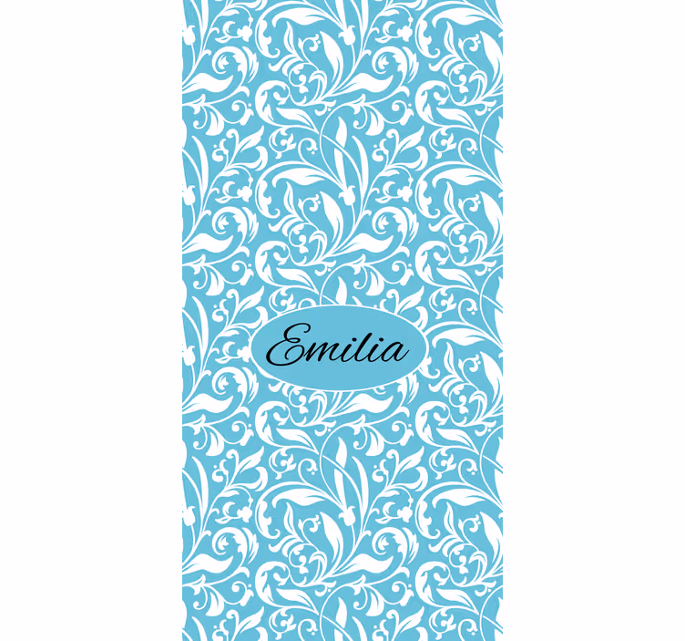 Estor estampado floral motivo floral personalizado - TenVinilo