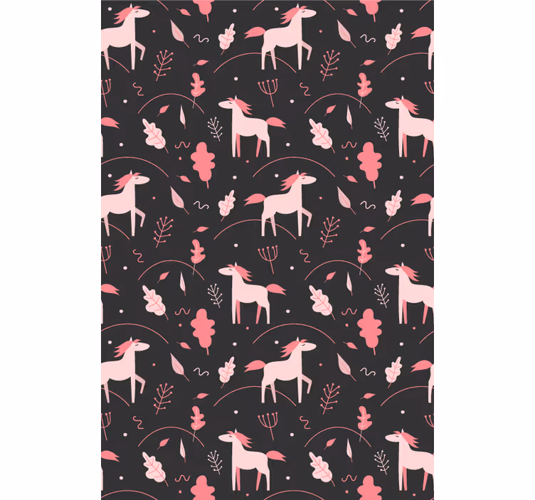 Estor enrollable infantil dulces unicornios rosados - TenVinilo
