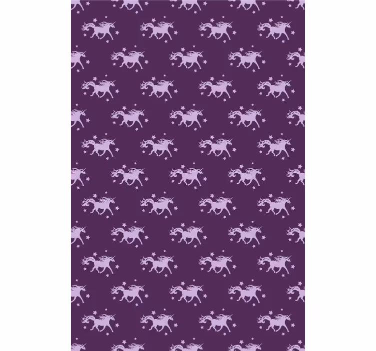Estor enrollable animales patrón de unicornio mágico - TenVinilo