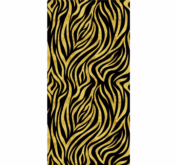 Estor enrollable animales estampado de tigre amarillo - TenVinilo