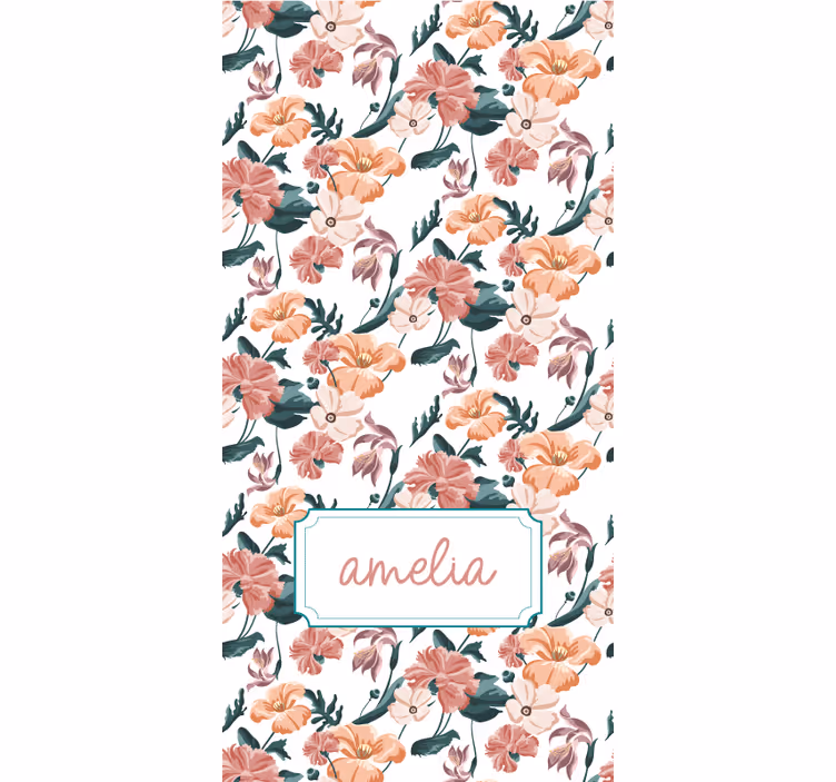 Estores enrollable flores elegante diseño de primavera - TenVinilo