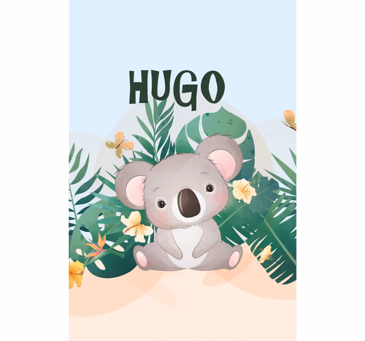 Estor enrollable animales ilustración de un koala tierno - TenVinilo
