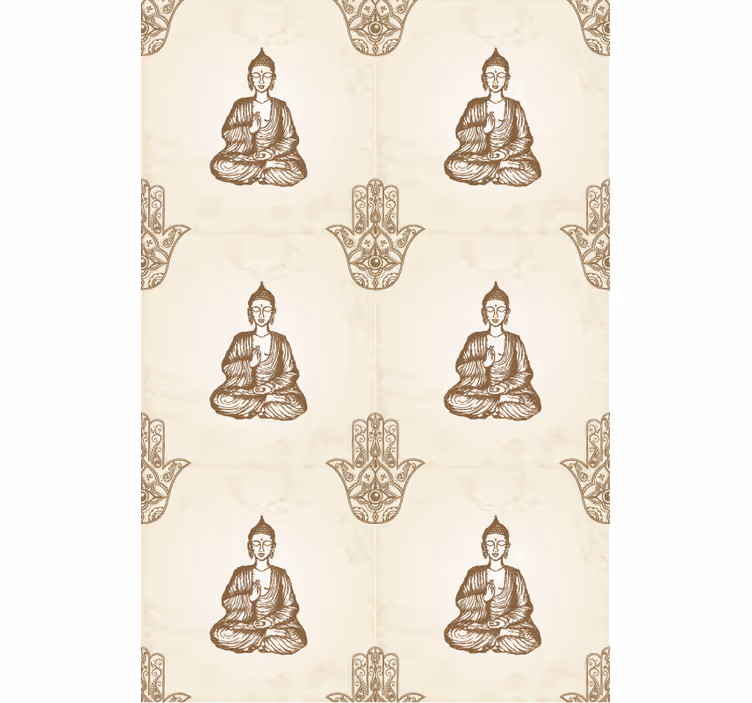 Estor enrollable zen patrones de símbolos de buda - TenVinilo