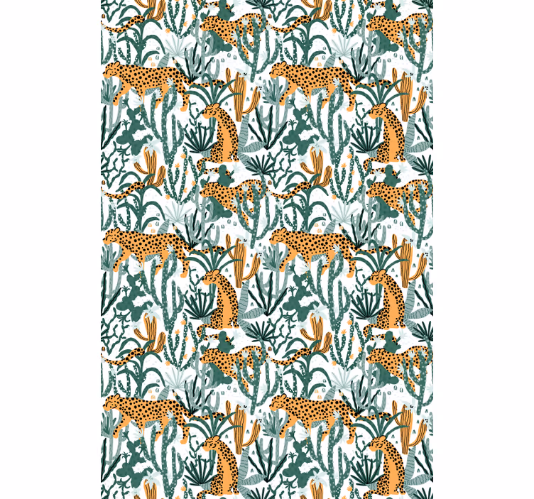 Estor enrollable animales safari flora fauna - TenVinilo