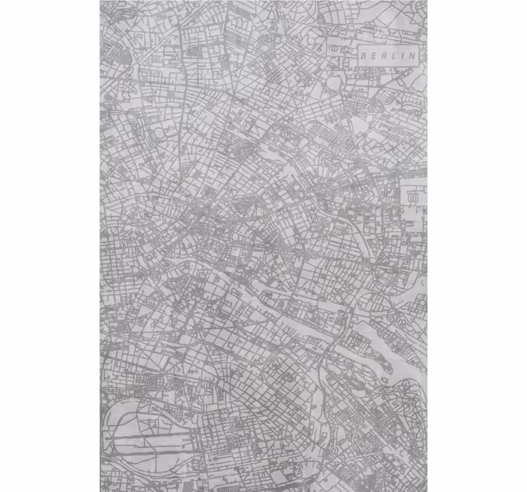 Estor enrollable original esquema del mapa de la ciudad - TenVinilo