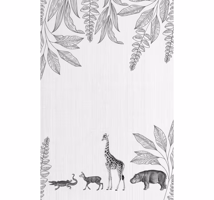 Estor habitación infantil safari color gris - TenVinilo
