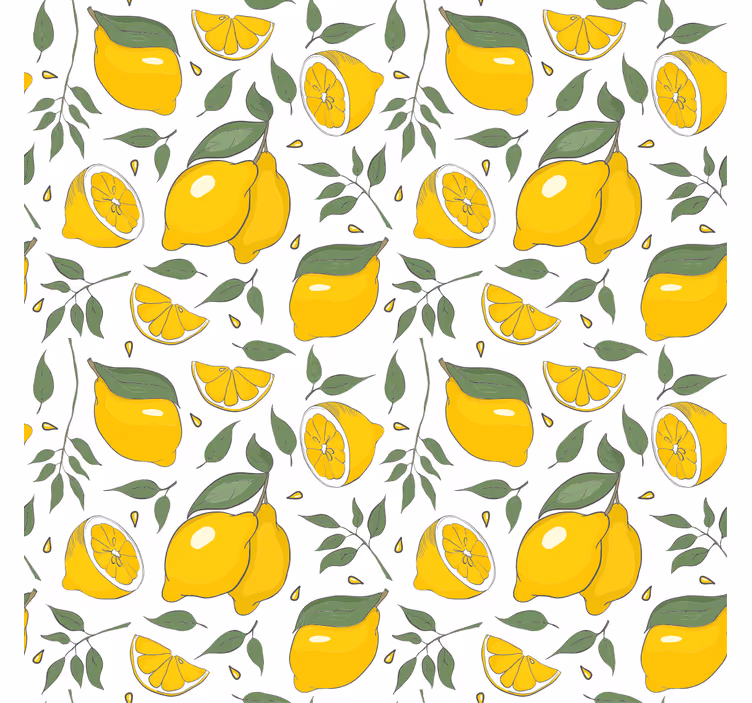 Estores enrollable frutas limones y rodajas - TenVinilo