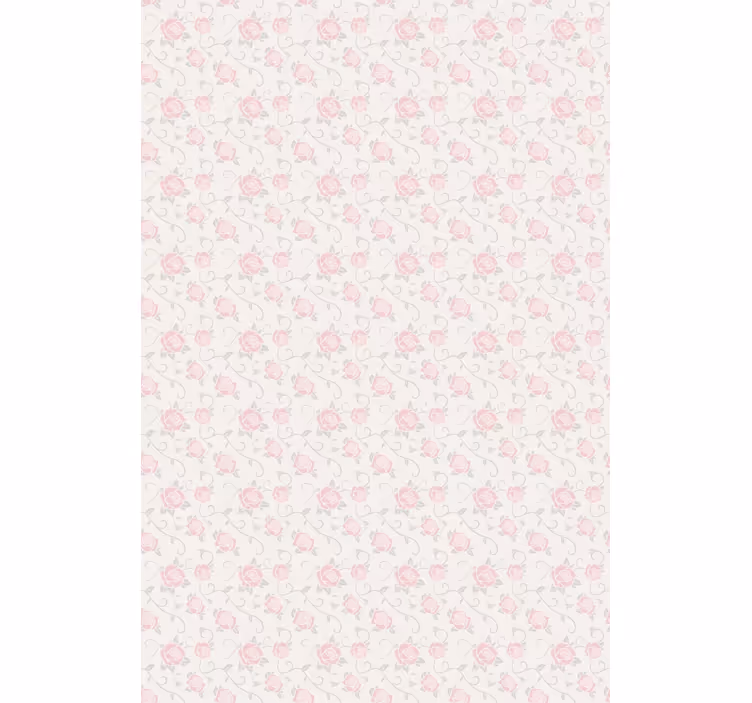 Estor estampado floral delicadas rosas rosadas - TenVinilo