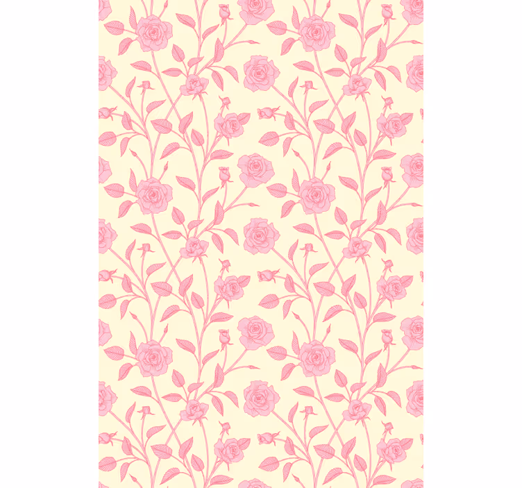 Estores enrollable flores rosa rosa floral - TenVinilo