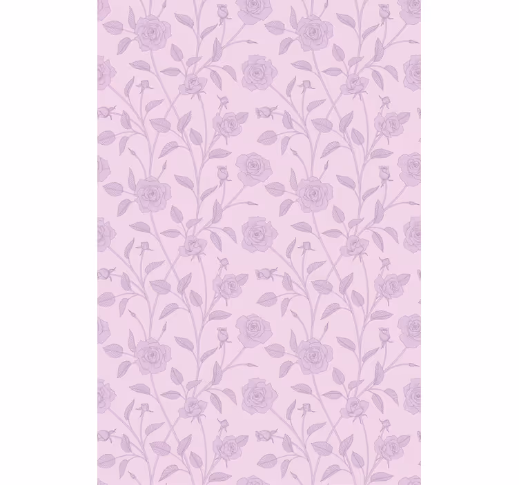 Estor enrollable flores patrón floral de rosas - TenVinilo