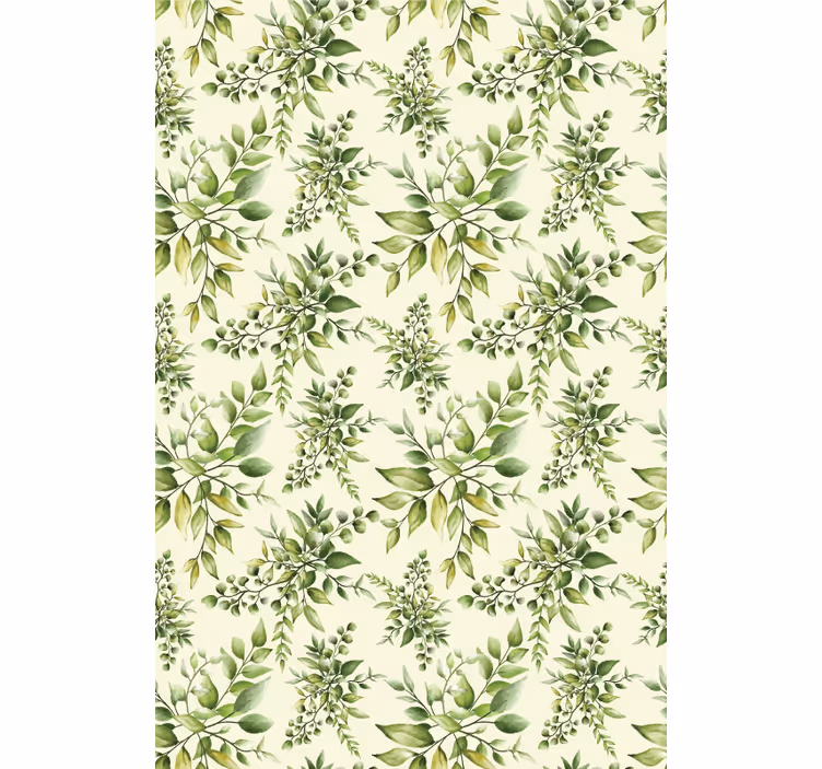 Estores enrollable flores patrón de vegetación exuberante - TenVinilo