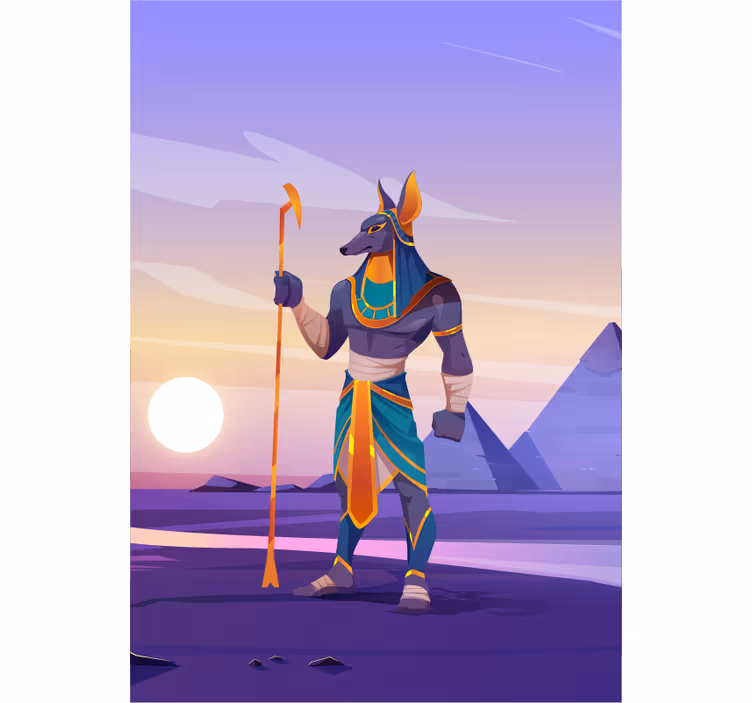 Estor enrollable superhéroe figura del guardián anubis - TenVinilo