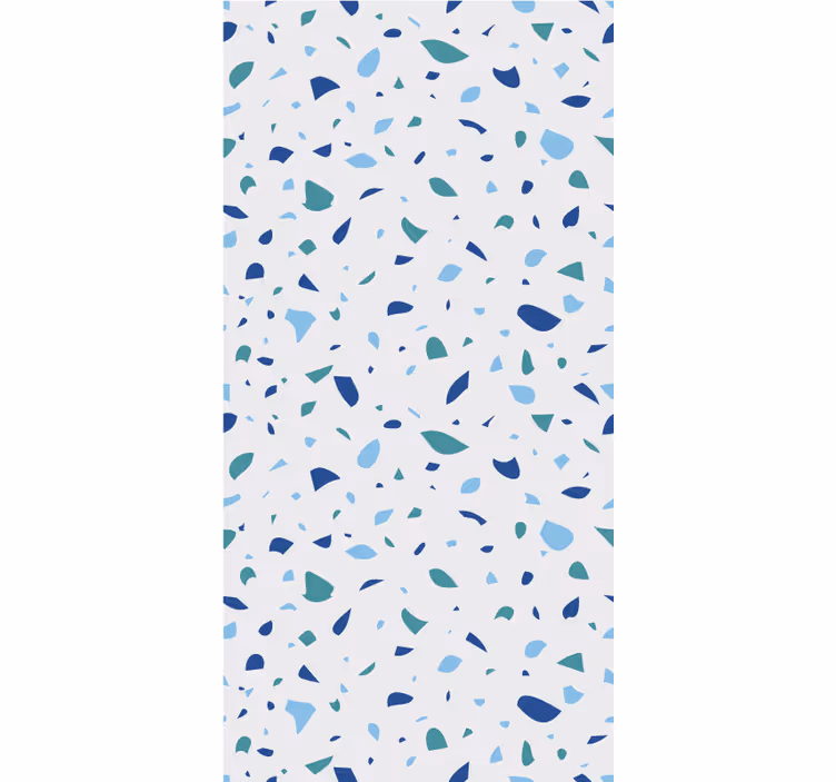 Estor enrollable textura efecto terrazo azul - TenVinilo