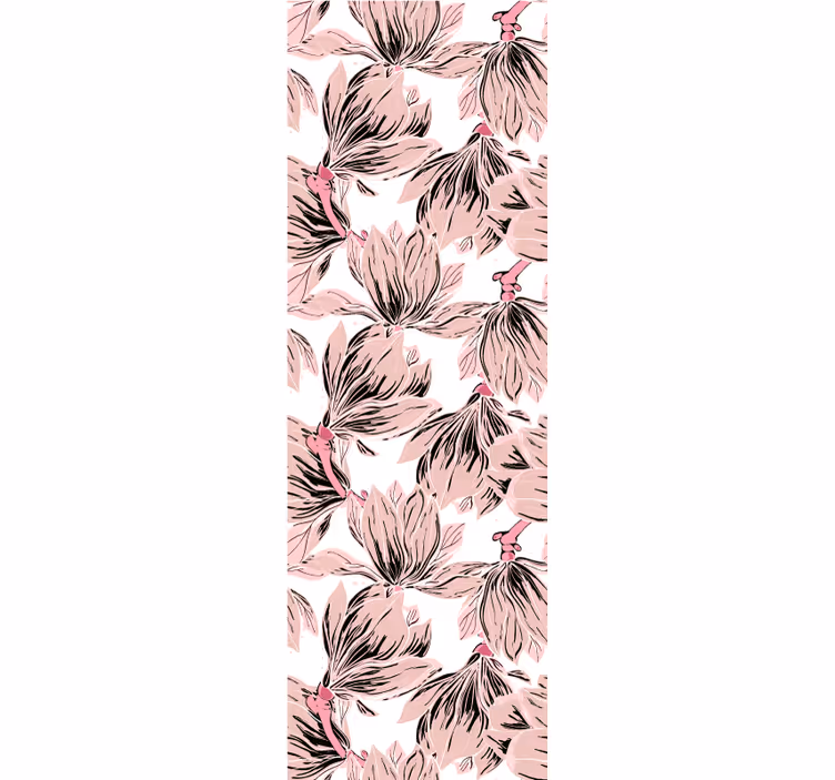 Estores enrollable flores arreglo elegante - TenVinilo