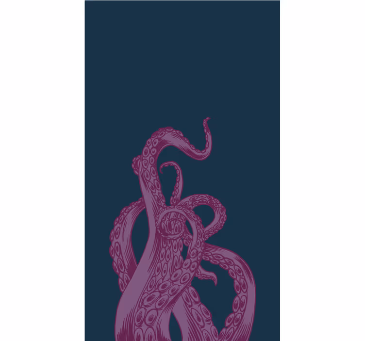 Estor enrollable animales diseño de tentáculos de pulpo - TenVinilo