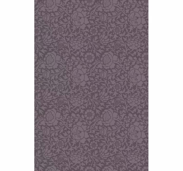 Estor estampado floral elegante patrón gris - TenVinilo