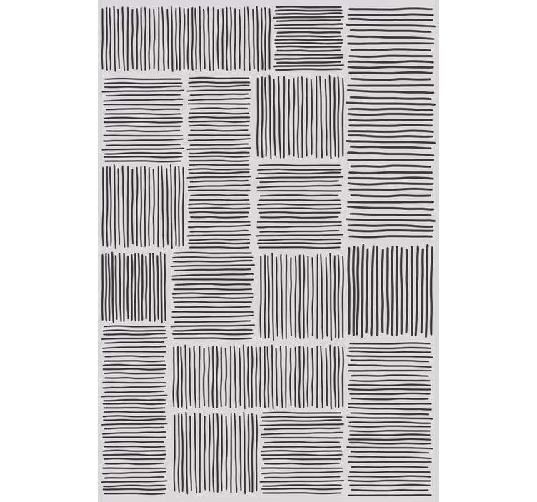 Estor enrollable textura patrón de rayas negras y grises - TenVinilo