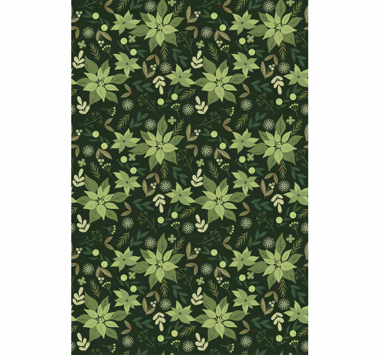 Estores enrollable flores flora verde exuberante - TenVinilo