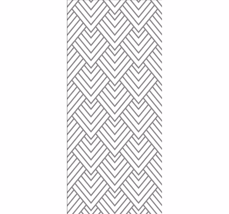 Estor enrollable baño diseño de chevron gris - TenVinilo