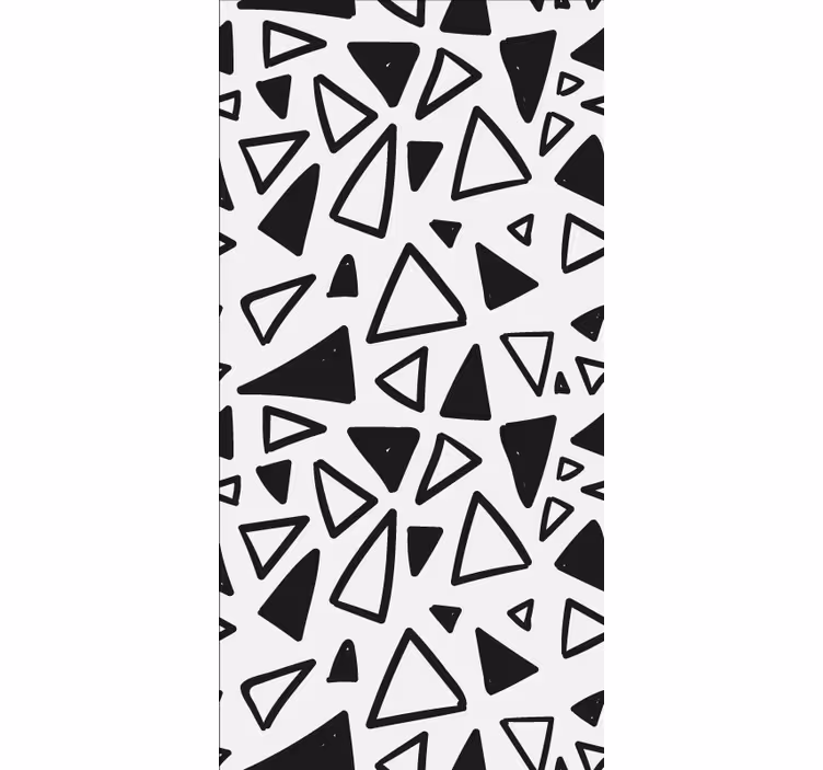 Estor enrollable moderno patrones triangulares abstractos - TenVinilo