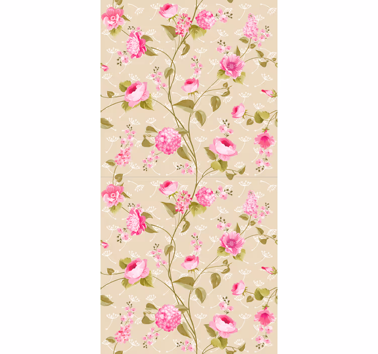 Estor estampado floral cocina vintage floral - TenVinilo