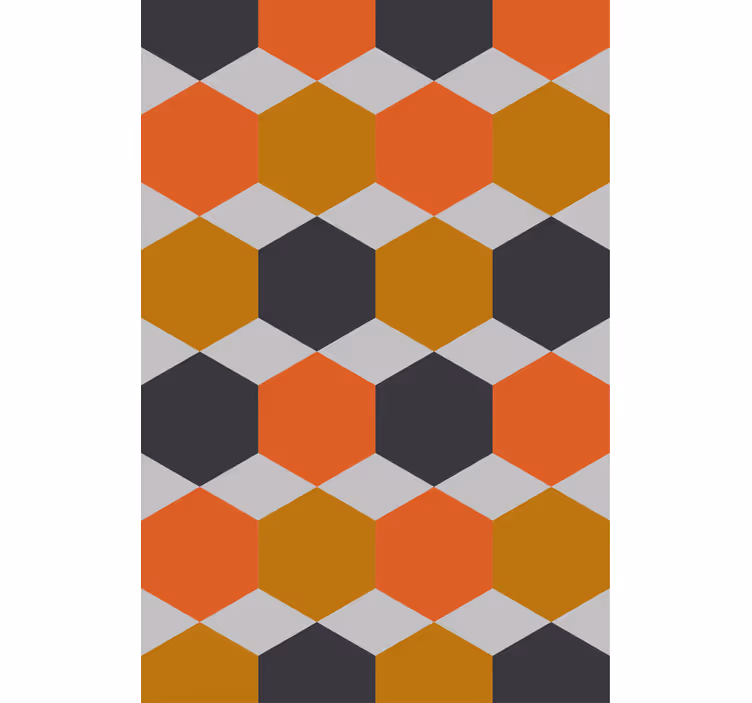 Estor enrollable moderno diseño de patrón hexagonal - TenVinilo
