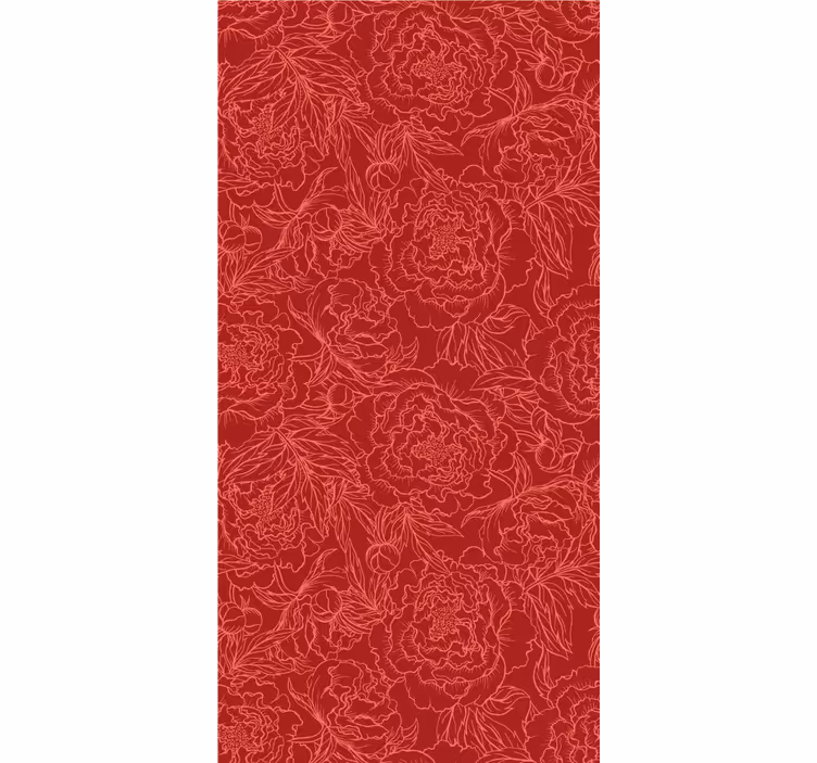 Estor estampado floral elegantes composiciones florales - TenVinilo