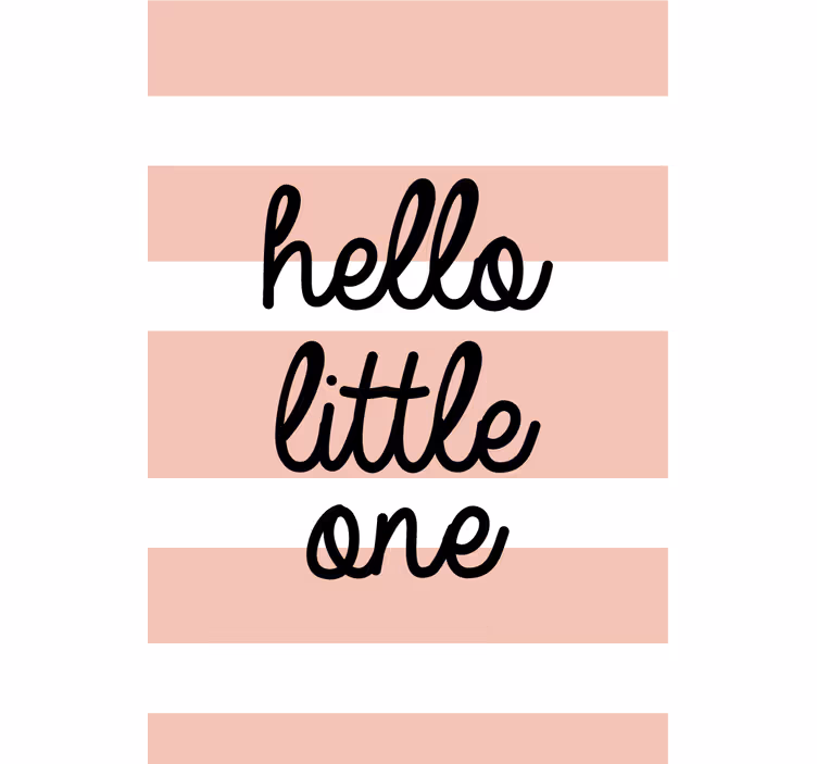 Estor enrollable frase hello little one - TenVinilo