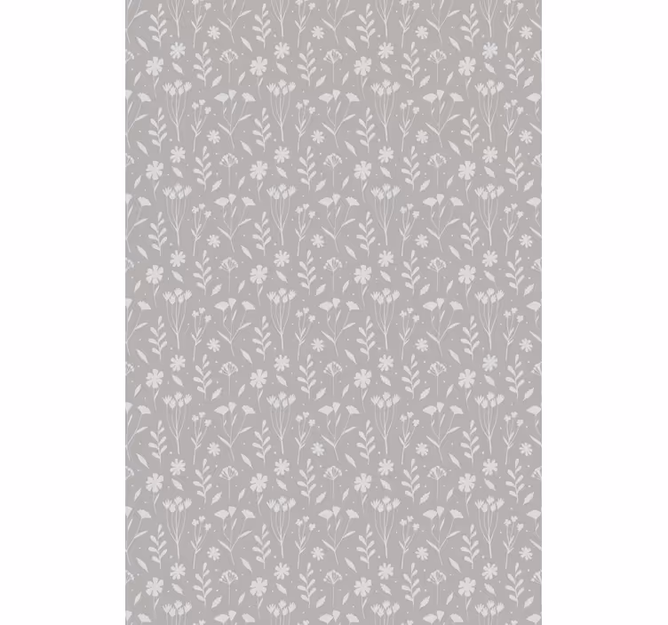Estor enrollable flores suave flor gris - TenVinilo