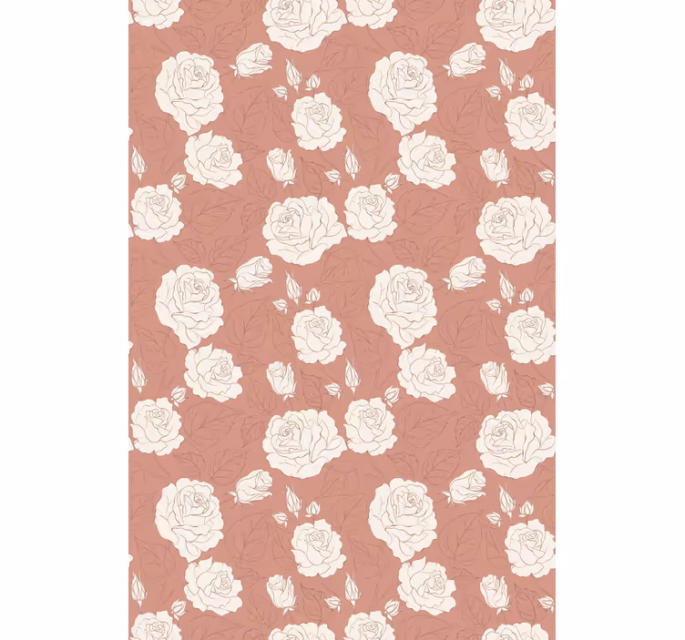 Estor estampado floral arreglo delicado - TenVinilo