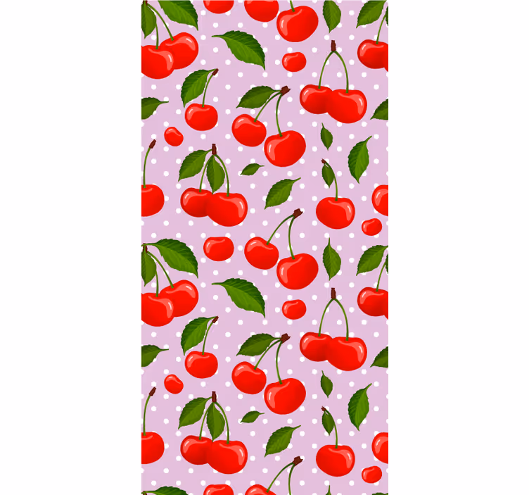 Estor enrollable comedor cerezas y hojas - TenVinilo