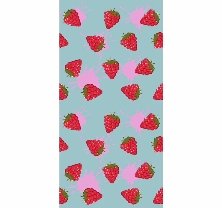 Estores enrollable frutas salpicaduras de fresa - TenVinilo
