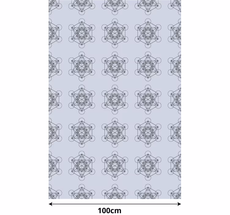 Estor enrollable cocina blanca zen símbolo metatrón - TenVinilo