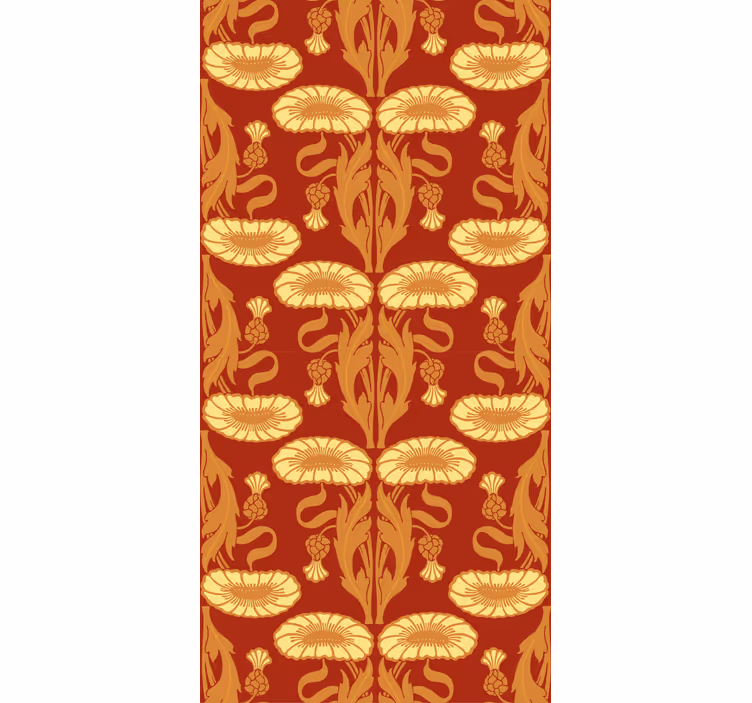 Estor estampado floral estilo Art Nouveau - TenVinilo