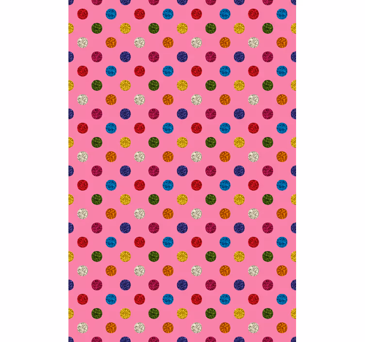 Estor enrollable cocina rosa de topos glitter - TenVinilo