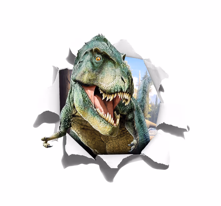 Estor habitación infantil T-Rex efecto 3D - TenVinilo