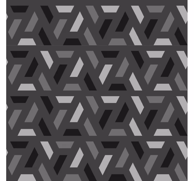 Estor salón triángulos geométricos tonos negros - TenVinilo