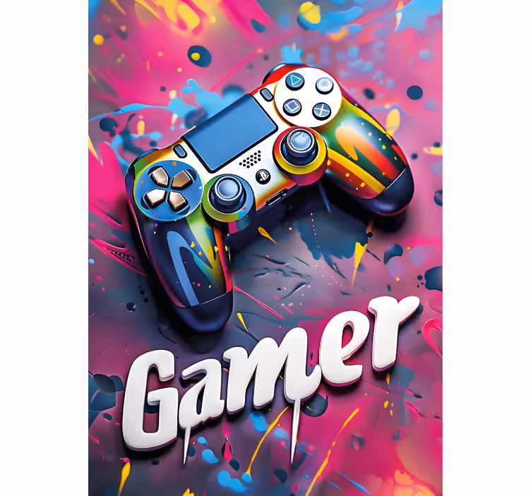 Estor enrollable gamer estilo colorido - TenVinilo